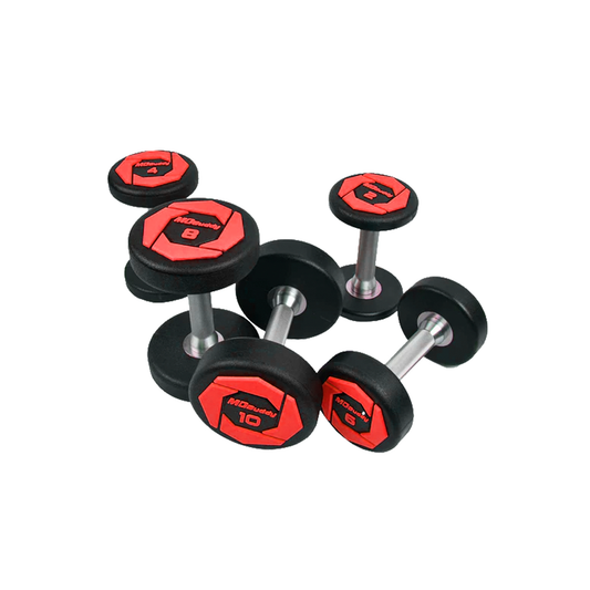 SET MANCUERNA DE URETANO ROJA DE 25 PARES MD2117